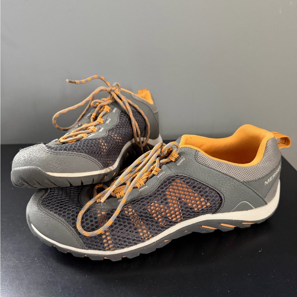 Merrell Charcoal and Butterscotch Castle Rock Trail Sneakers